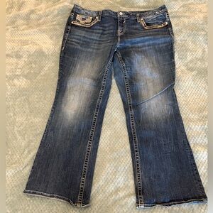 Vigoss Women's Dallas Boot Cut Jeans in Dark Blue